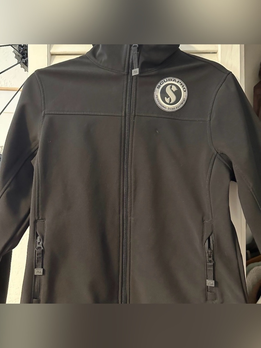 Scubapro Black Softshell Jacket. Size small.